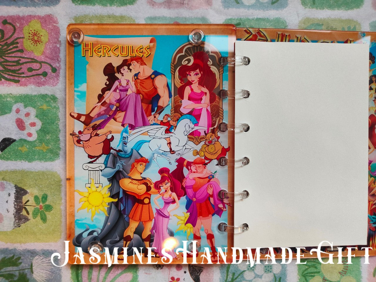 Handmade Kawaii Shake Notebook, Floating Glitter Quicksand Shake Journal, Cute Cartoon Mini Pocket Diary Gift for Girls