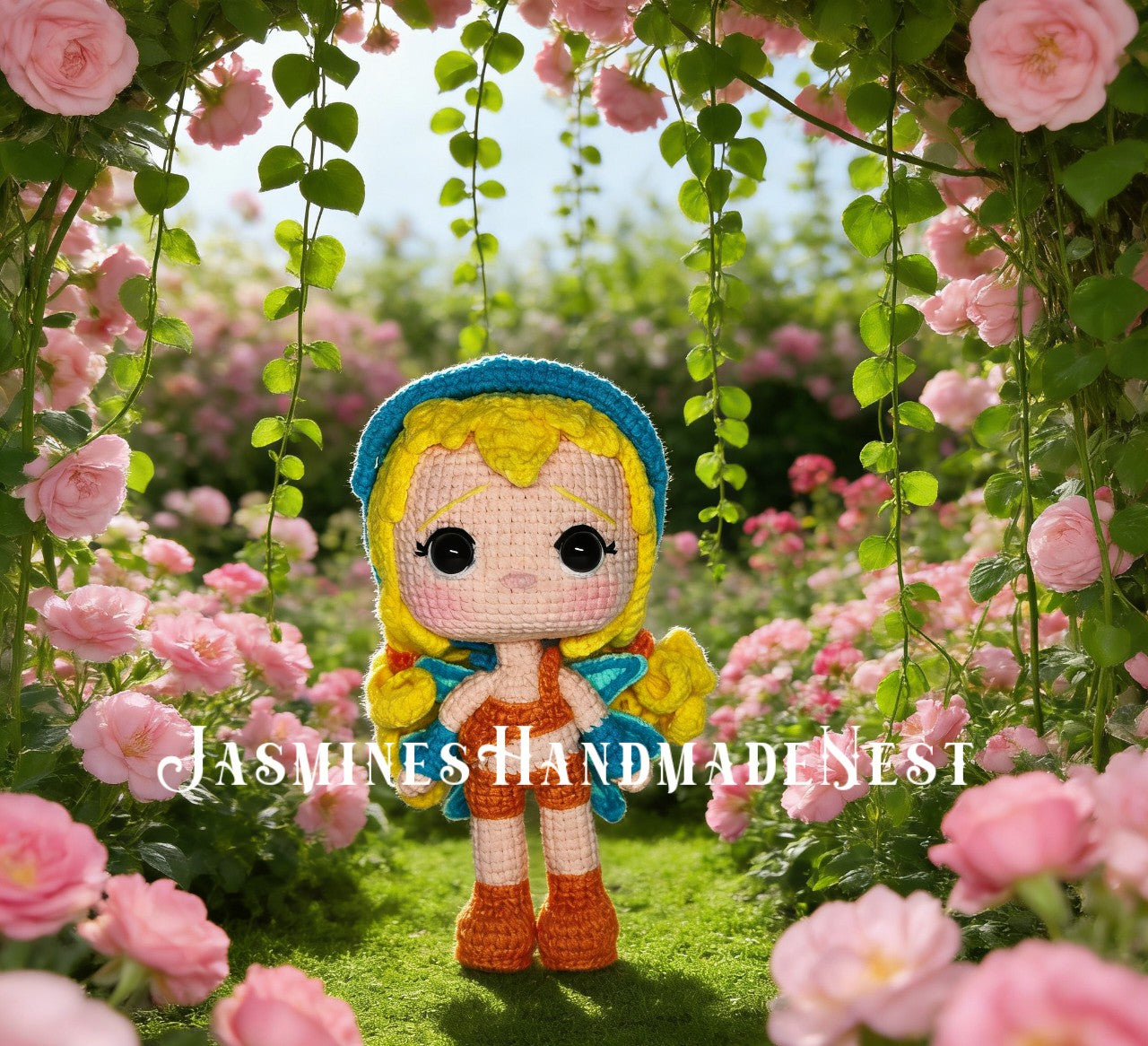 Handmade Crochet Flower Fairy Dolls – Amigurumi Plush, Floral Girl, Personalized Gift