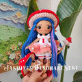Crochet doll ,Amigurumi Mushroom Doll, Crochet Woodland Fairy Girl, Handmade Amanita-Inspired Plush, Custom Critter Toy, custom Stuffed Toys
