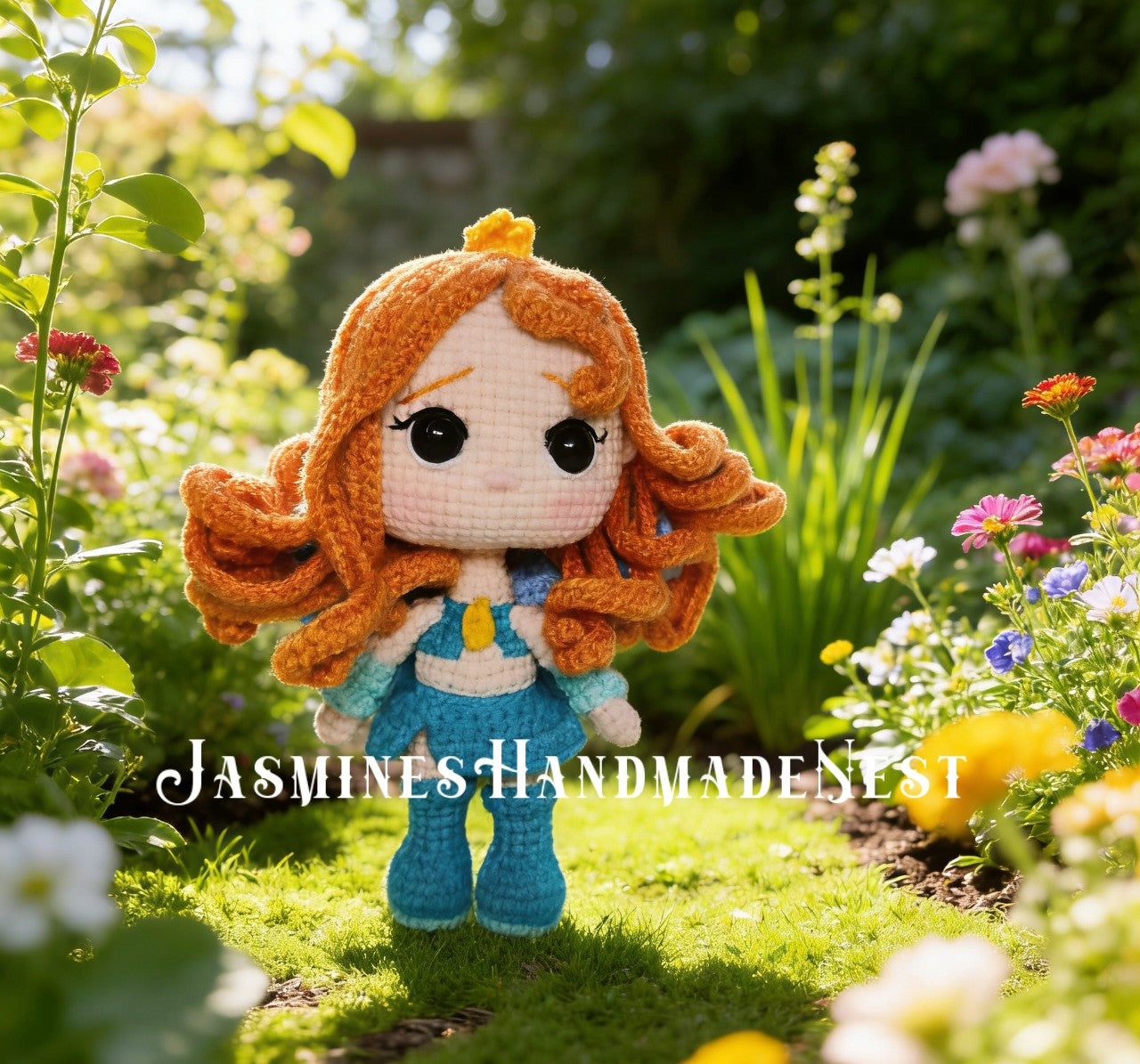 Handmade Crochet Flower Fairy Dolls – Amigurumi Plush, Floral Girl, Personalized Gift