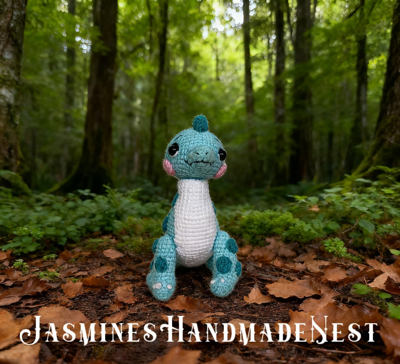 Handmade Crochet Dinosaur Plush – Cute T-Rex, Triceratops, Longneck & Pterodactyl Amigurumi – Soft Snuggler Stuffed Toy Gift for Kids or Nursery Decor