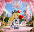 Handmade Micro Crochet Princess Doll – Mini Amigurumi Fairy Tale Girl, Long Hair Crochet Plush Toy, Cute Miniature Doll, Unique Handmade Gift for Kids