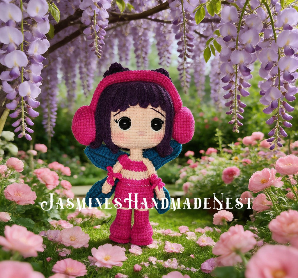 Handmade Crochet Flower Fairy Dolls – Amigurumi Plush, Floral Girl, Personalized Gift