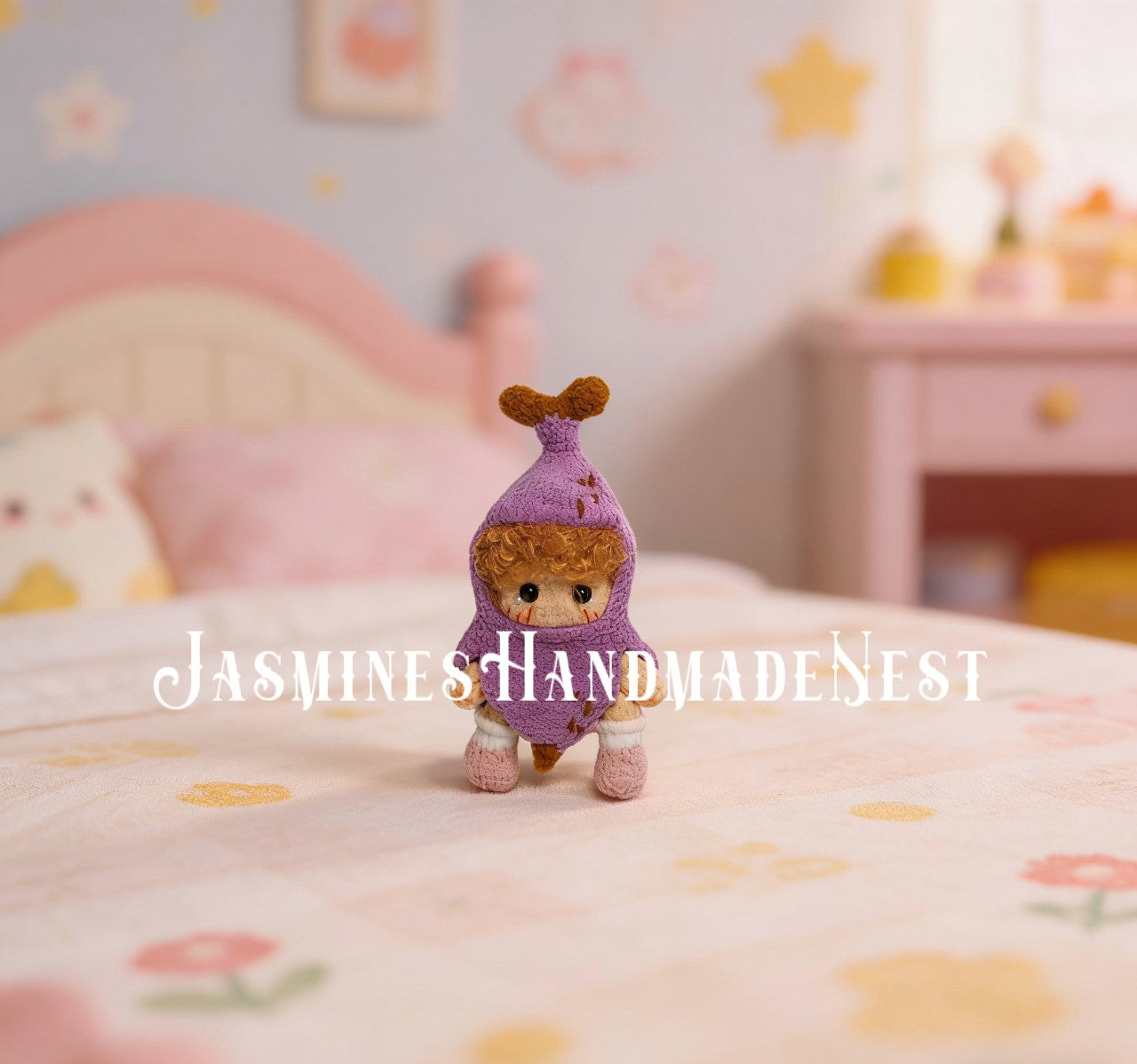 Crochet Banana Character Doll – Soft Plush Toy, Funny Gift