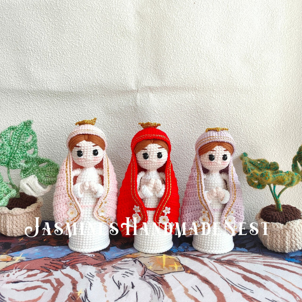 Cute Nun Dolls – Handmade Crochet Plush Toys in Multiple Styles, Soft Amigurumi Characters, Whimsical Gifts or Shelf Decor for Kids & Collectors