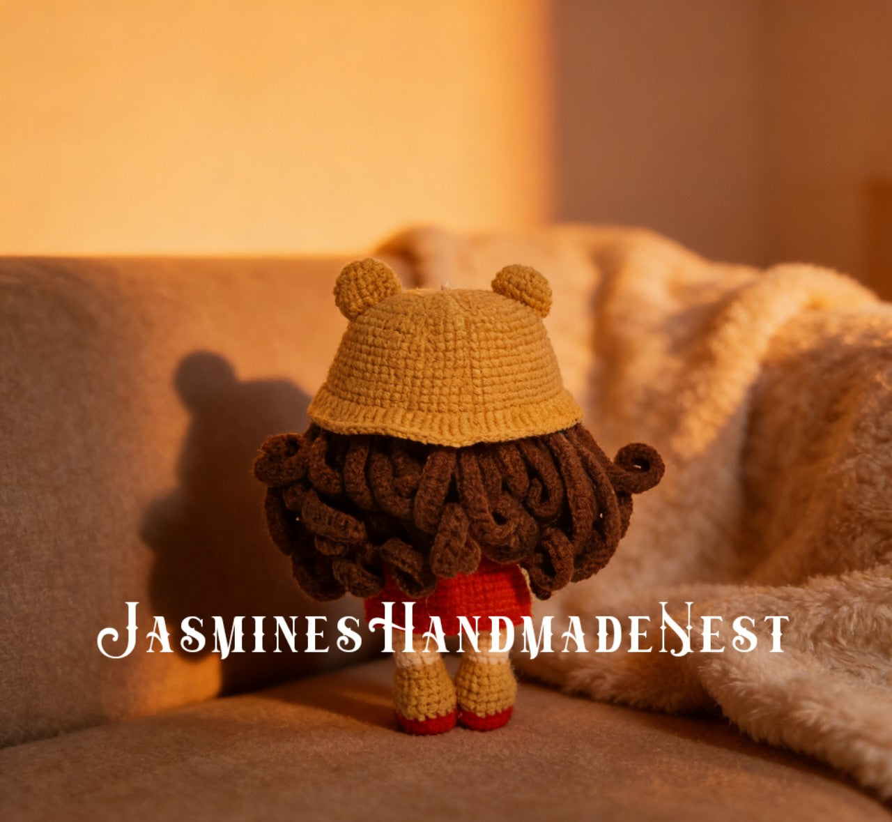 Handmade Crochet Bunny, Fox, Fawn, Pig & Bear Dolls – Amigurumi Woodland Animal Plush Set, Cute Handmade Gift for Kids & Girls