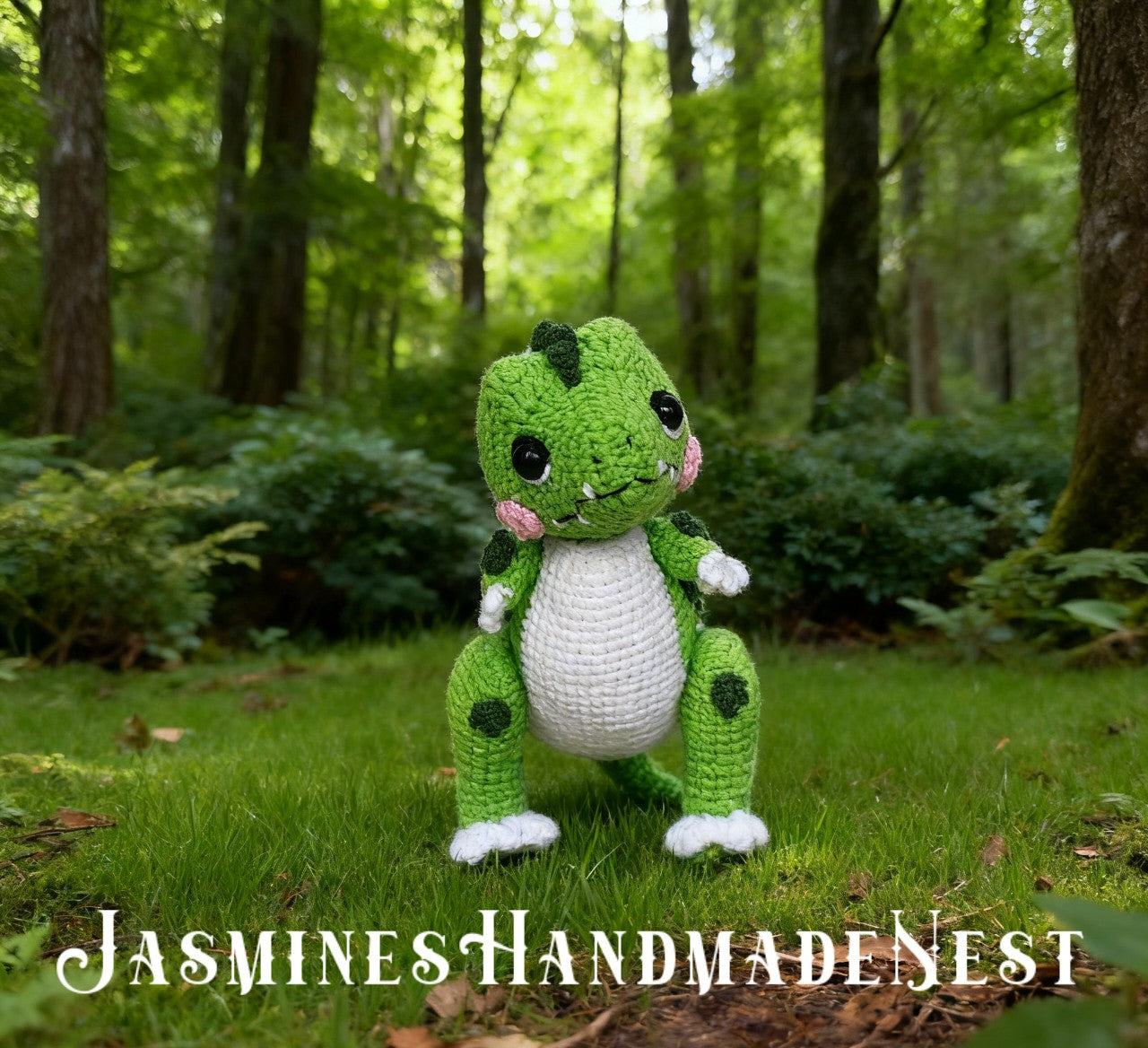 Handmade Crochet Dinosaur Plush – Cute T-Rex, Triceratops, Longneck & Pterodactyl Amigurumi – Soft Snuggler Stuffed Toy Gift for Kids or Nursery Decor
