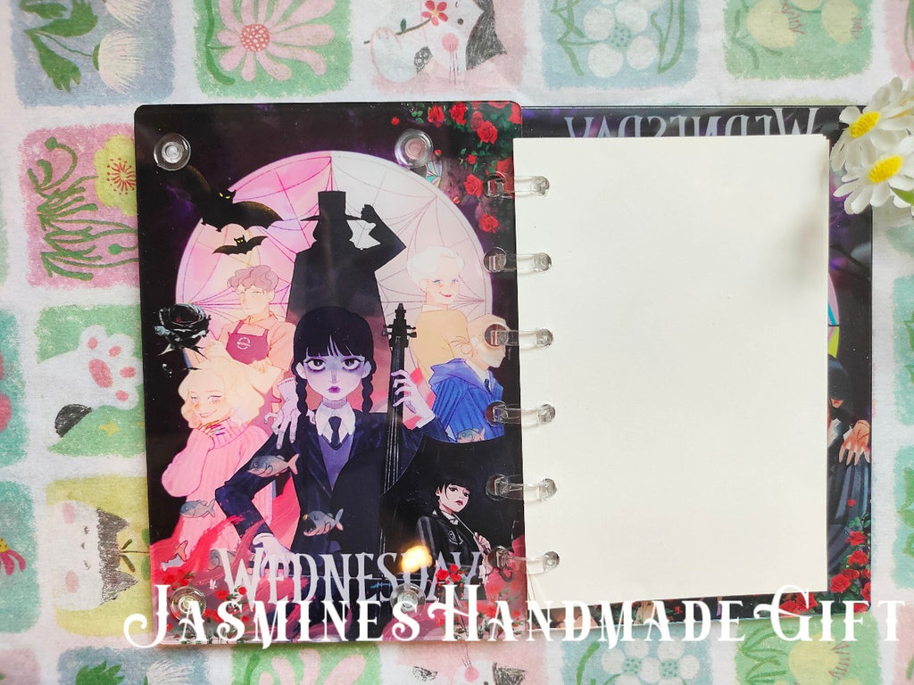 Handmade Kawaii Shake Notebook, Floating Glitter Quicksand Shake Journal, Cute Cartoon Mini Pocket Diary Gift for Girls