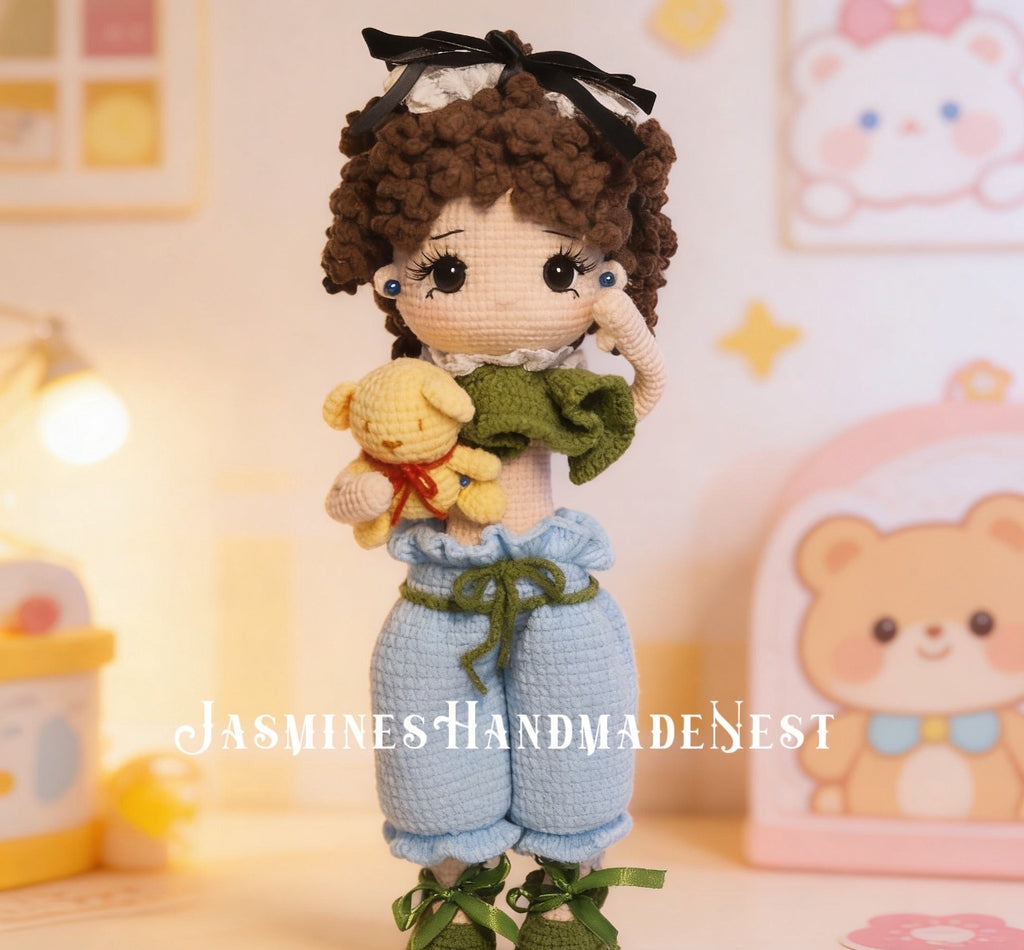 Handmade Crochet Fashion Doll – Valentine’s Gift, Home Decor