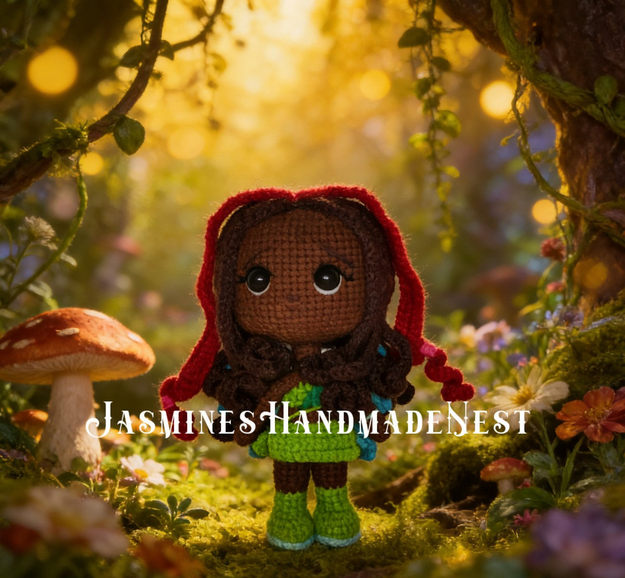 Handmade Crochet Flower Fairy Dolls – Amigurumi Plush, Floral Girl, Personalized Gift