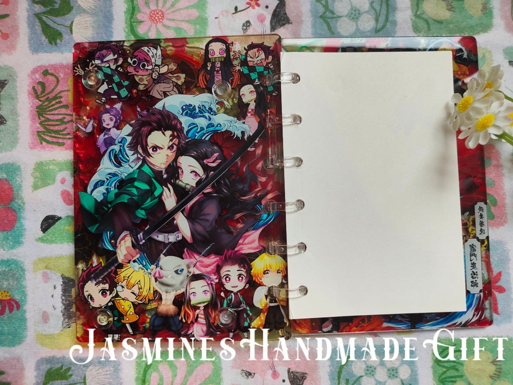 Handmade Kawaii Shake Notebook, Floating Glitter Quicksand Shake Journal, Cute Cartoon Mini Pocket Diary Gift for Girls