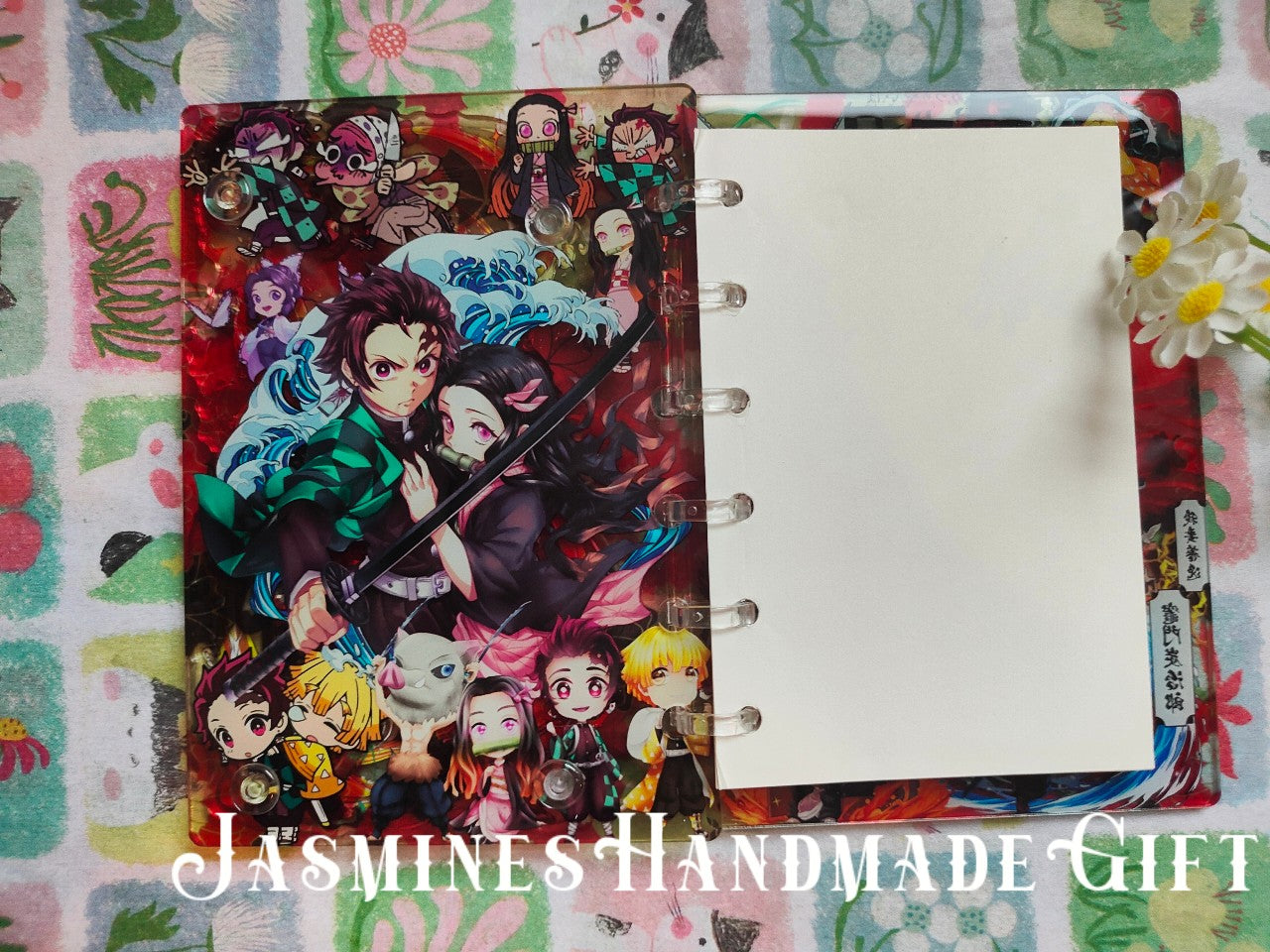 Handmade Kawaii Shake Notebook, Floating Glitter Quicksand Shake Journal, Cute Cartoon Mini Pocket Diary Gift for Girls