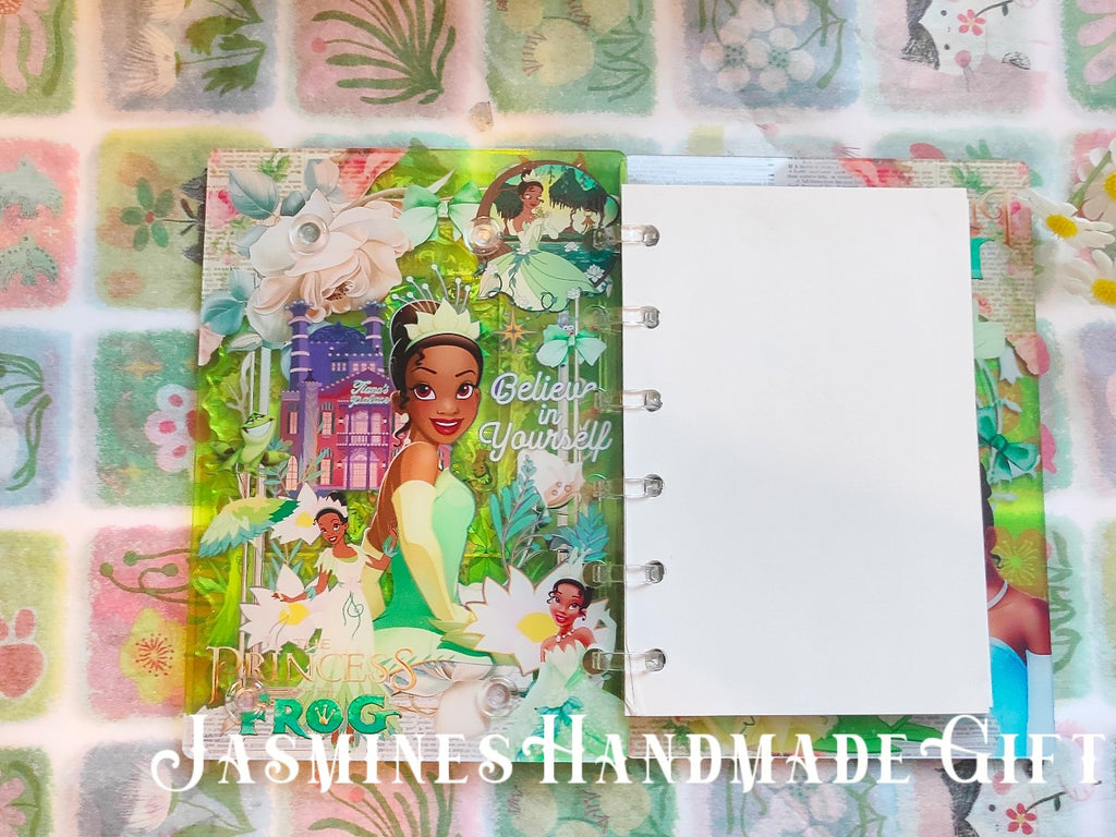 Handmade Kawaii Shake Notebook, Floating Glitter Quicksand Shake Journal, Cute Cartoon Mini Pocket Diary Gift for Girls