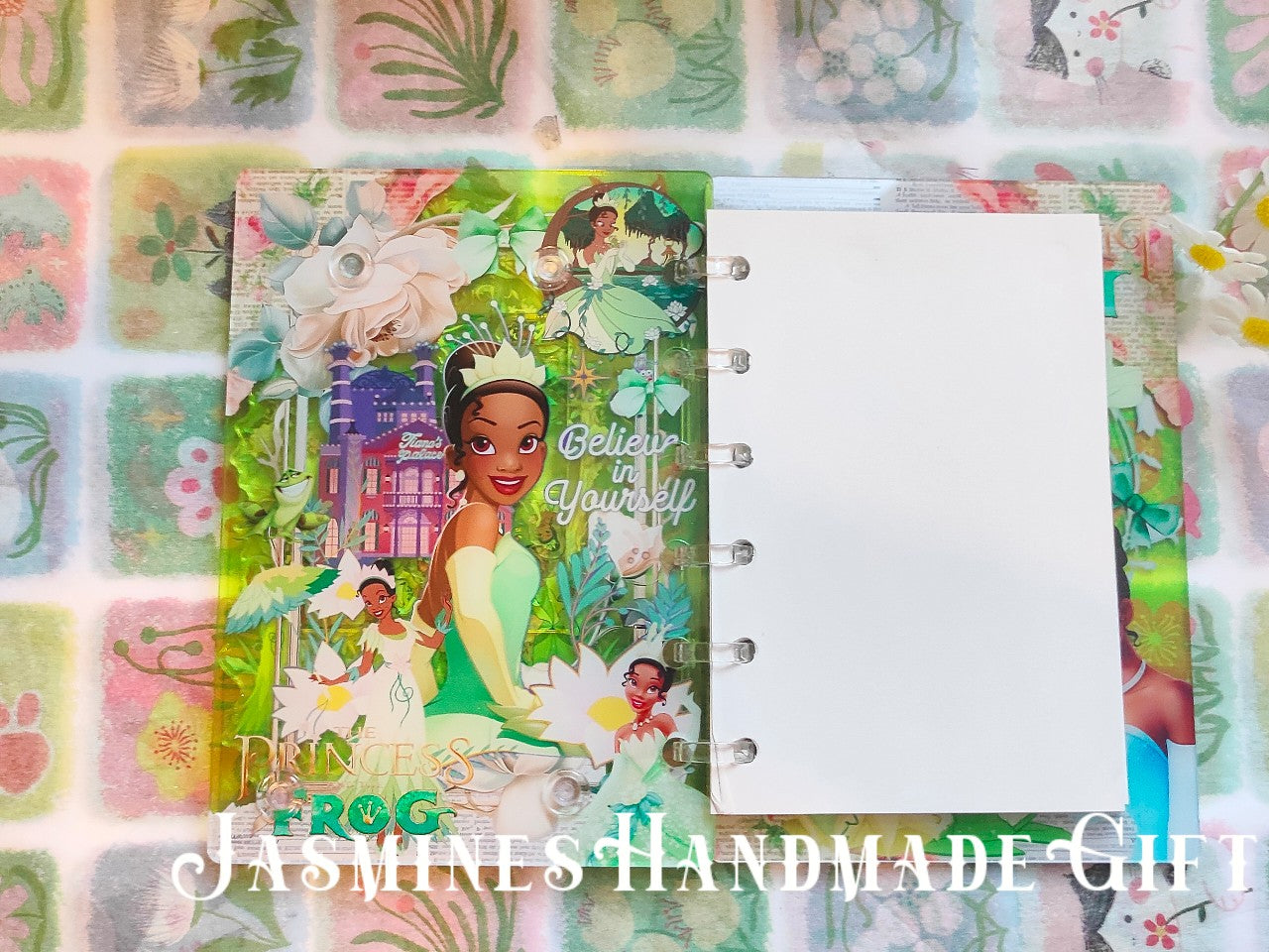 Handmade Kawaii Shake Notebook, Floating Glitter Quicksand Shake Journal, Cute Cartoon Mini Pocket Diary Gift for Girls