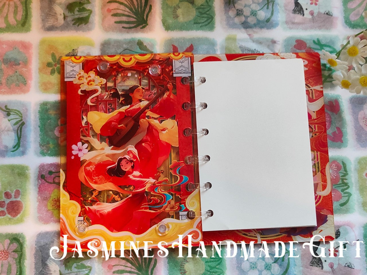 Handmade Kawaii Shake Notebook, Floating Glitter Quicksand Shake Journal, Cute Cartoon Mini Pocket Diary Gift for Girls