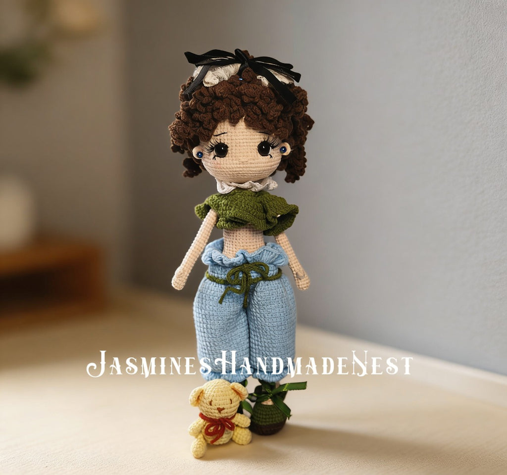 Handmade Crochet Fashion Doll – Valentine’s Gift, Home Decor